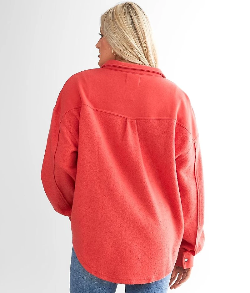 Reverse Fleece Shacket