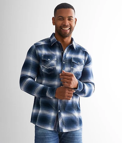 Brushed Plaid Athletic Shirt