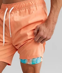 Neon Stretch Swim Trunks
