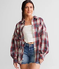 Washed Plaid Shirt