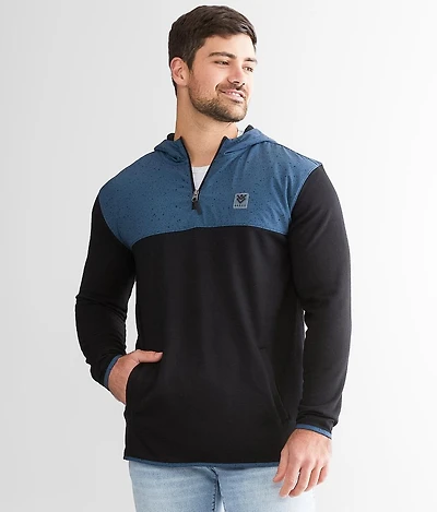 Quarter Zip Hooded Sweatshirt