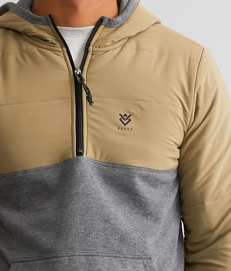Quarter Zip Hooded Sweatshirt