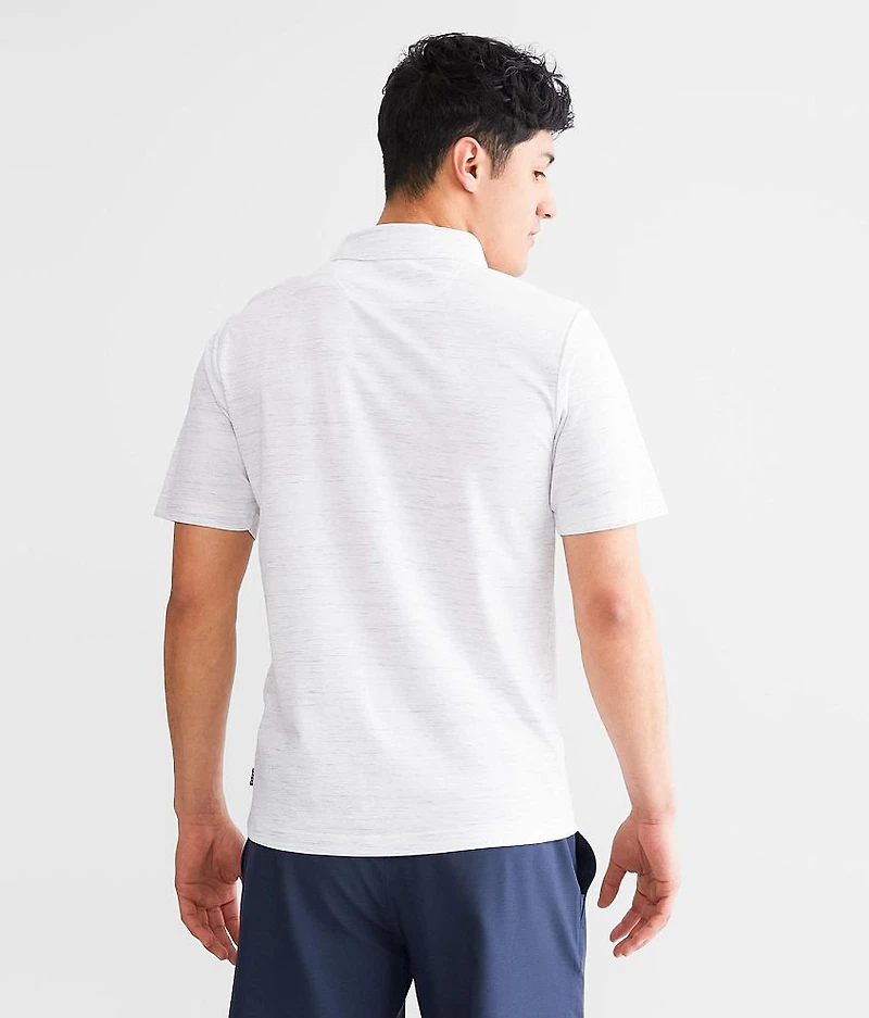 Marled Knit Polo
