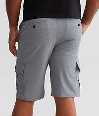 Striped Cargo Stretch Short