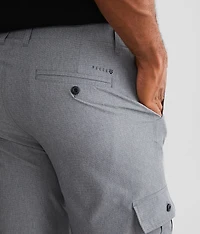 Striped Cargo Stretch Short