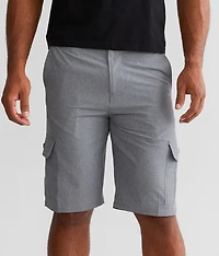 Striped Cargo Stretch Short