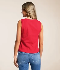 Textured Knit Tank Top