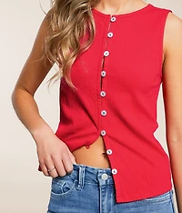 Textured Knit Tank Top