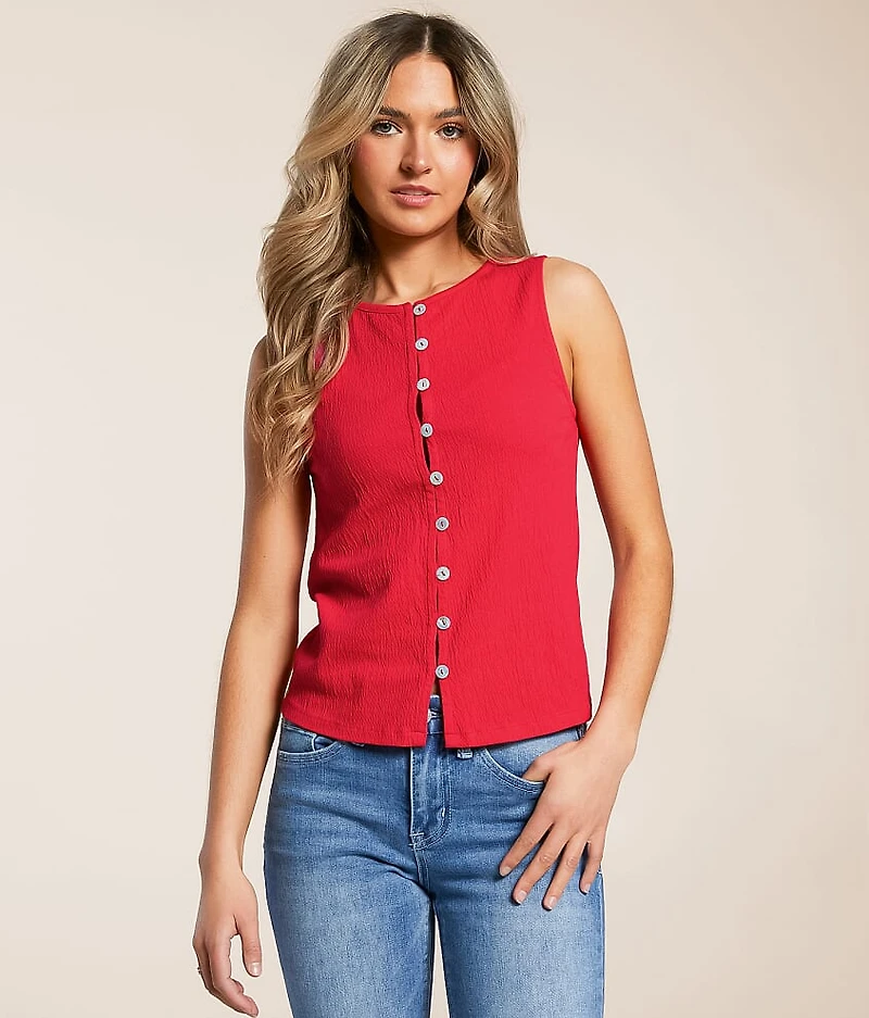 Textured Knit Tank Top
