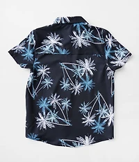 Boys - Tropical Print Performance Stretch Shirt