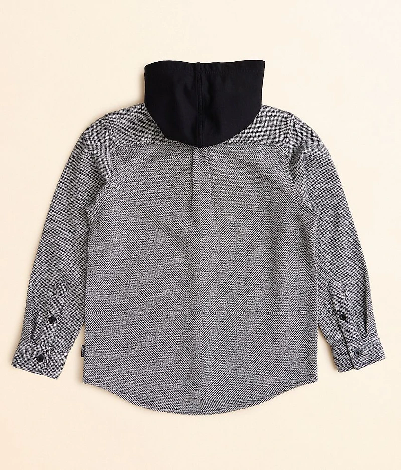 Boys - Hooded Flannel Shirt
