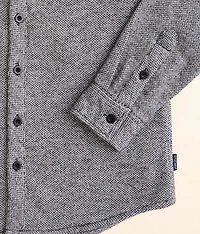 Boys - Hooded Flannel Shirt