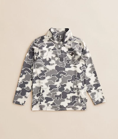Boys - Camo Zip Pullover