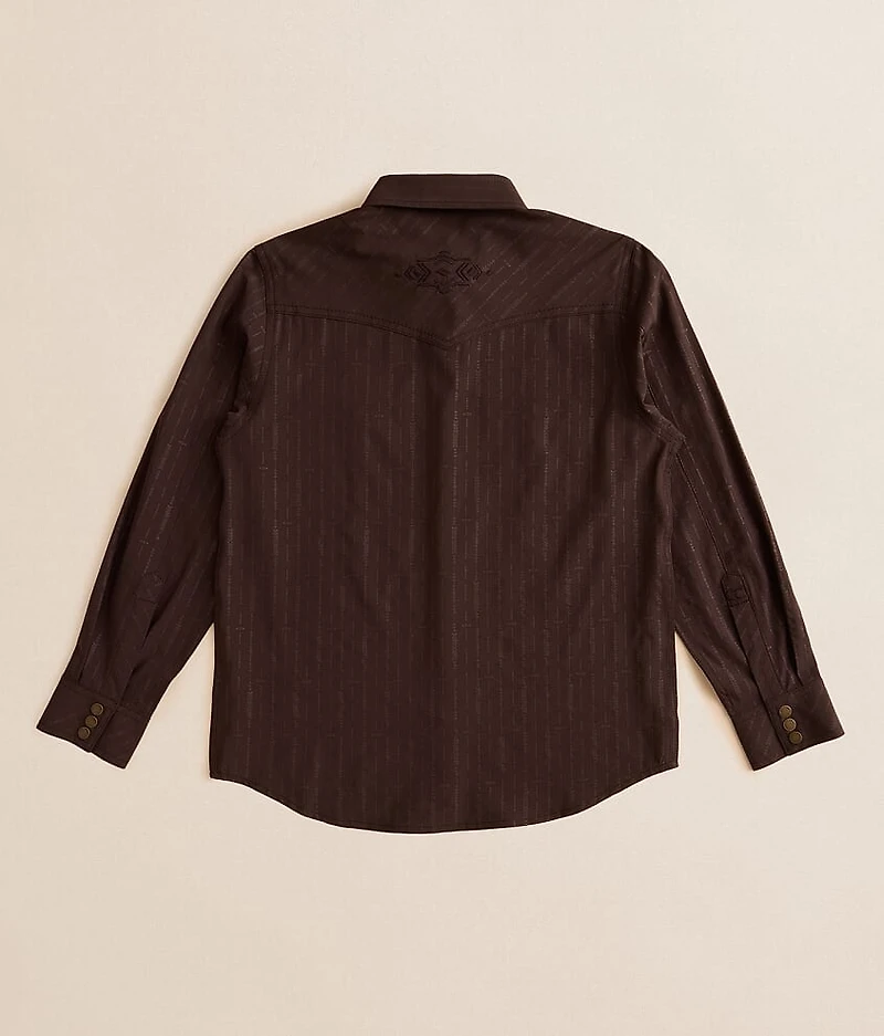 Boys - Tonal Western Performance Stretch Shirt