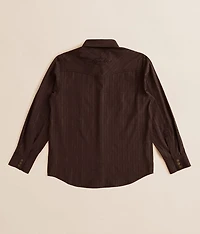 Boys - Tonal Western Performance Stretch Shirt