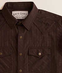 Boys - Tonal Western Performance Stretch Shirt