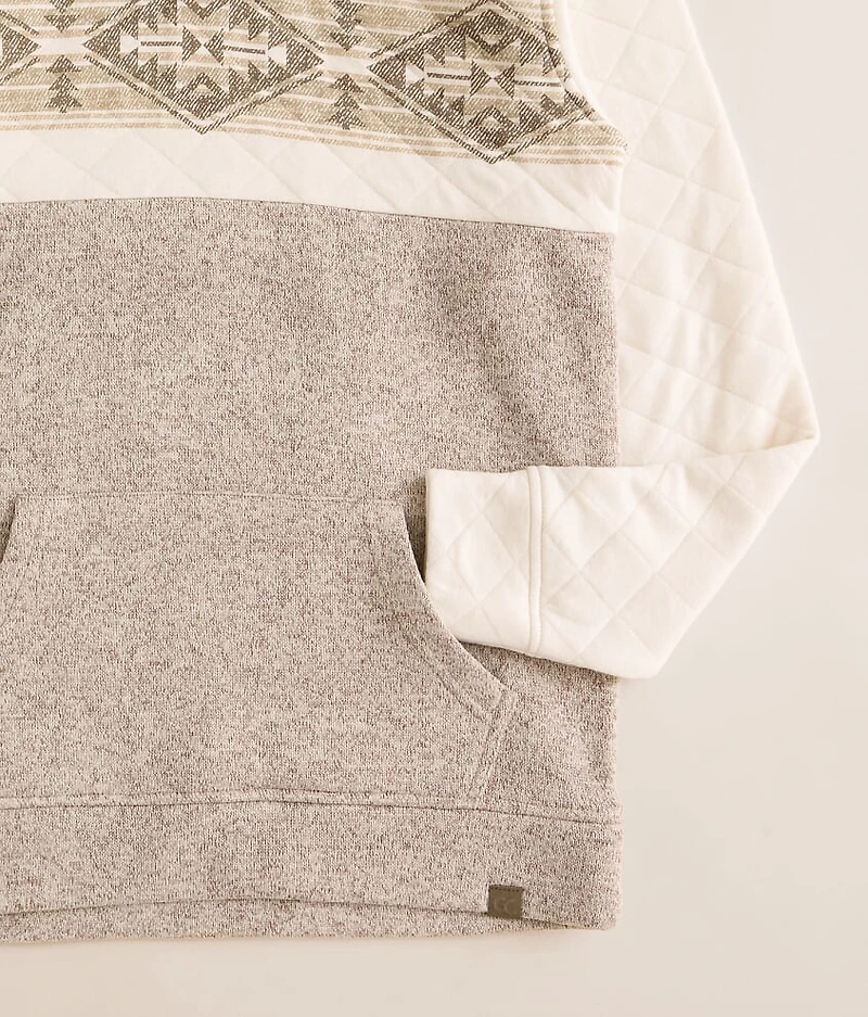 Boys - Pieced Southwestern Hooded Sweatshirt