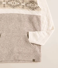 Boys - Pieced Southwestern Hooded Sweatshirt