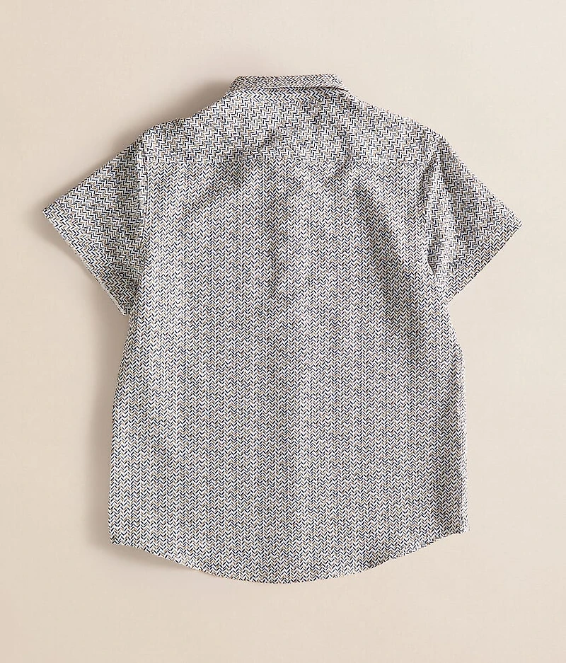 Boys - Herringbone Stretch Shirt