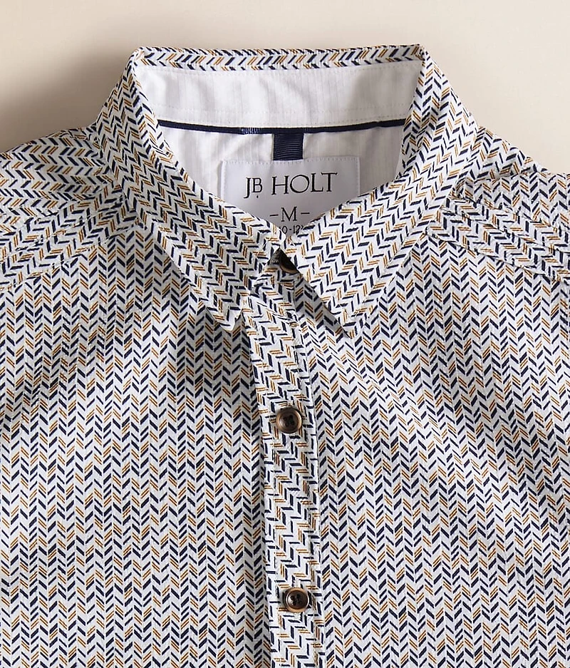 Boys - Herringbone Stretch Shirt