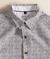 Boys - Herringbone Stretch Shirt
