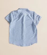 Boys - Cube Print Stretch Shirt