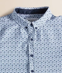 Boys - Cube Print Stretch Shirt