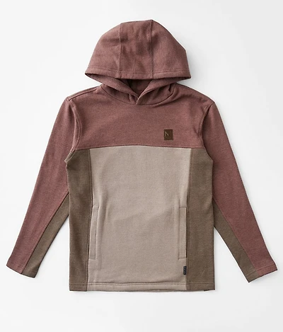 Boys - Color Block Hooded Sweatshirt