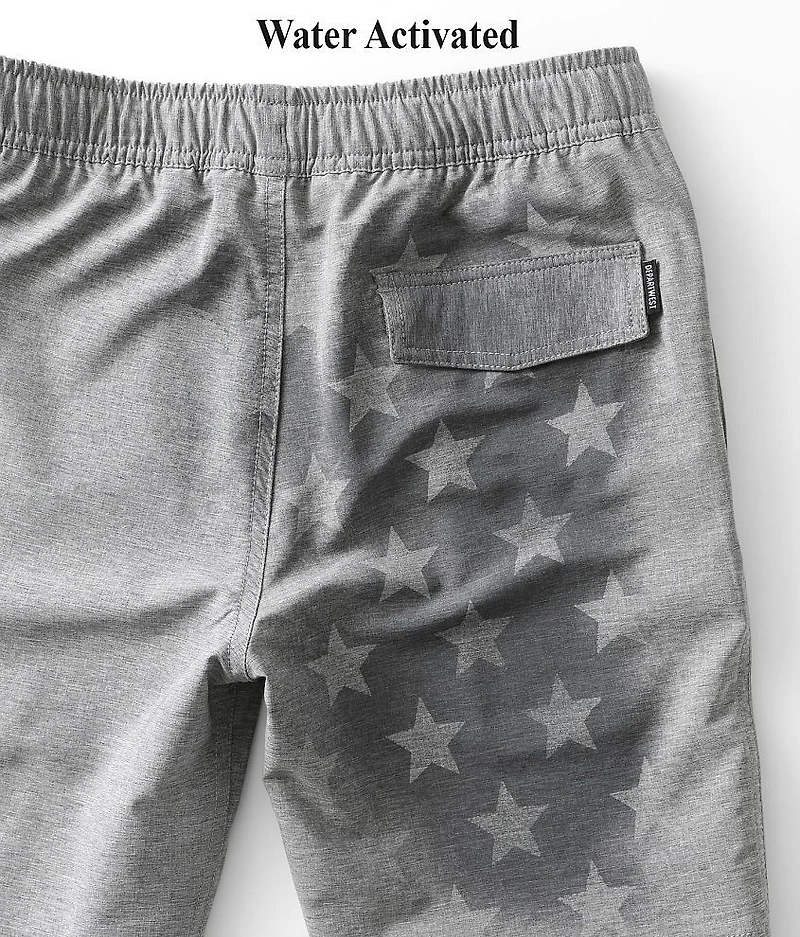 Boys - Magic Print Stretch Swim Trunks