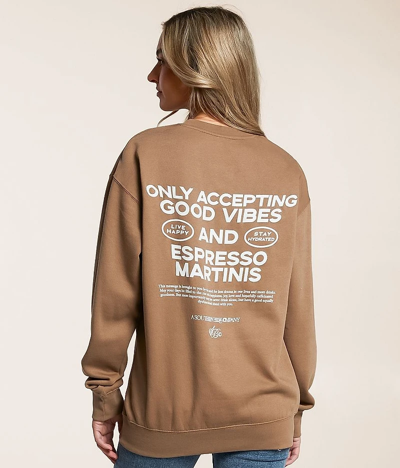 Good Vibes Only Oversized Pullover
