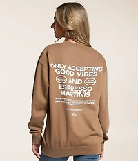 Good Vibes Only Oversized Pullover