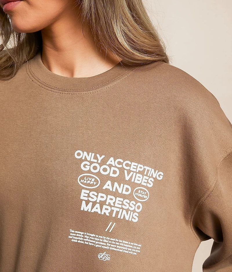 Good Vibes Only Oversized Pullover