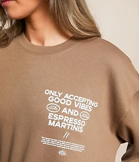 Good Vibes Only Oversized Pullover