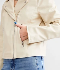 Vinka Faux Leather Jacket