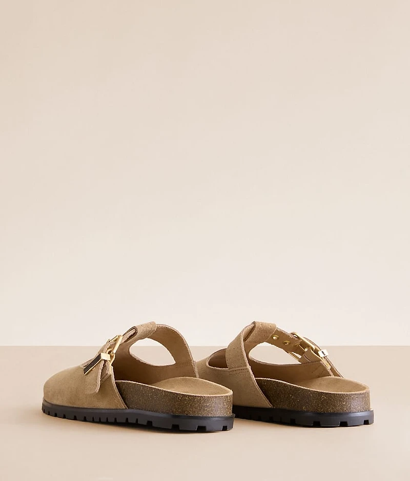 Atticus Cut-Out Leather Clog Shoe