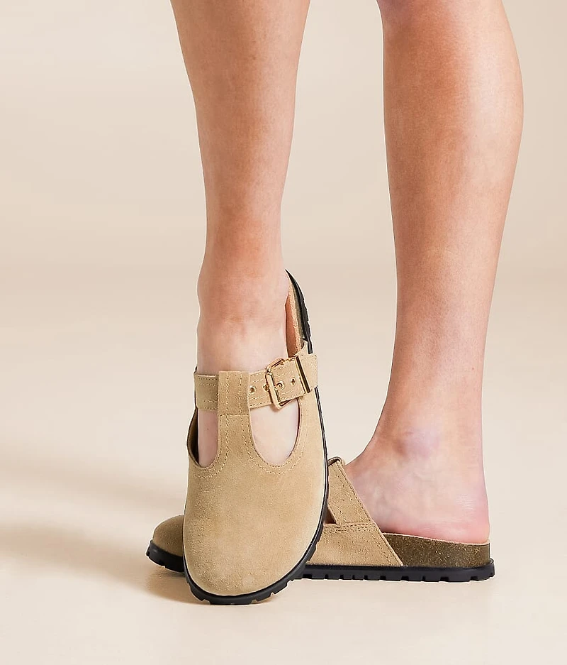 Atticus Cut-Out Leather Clog Shoe