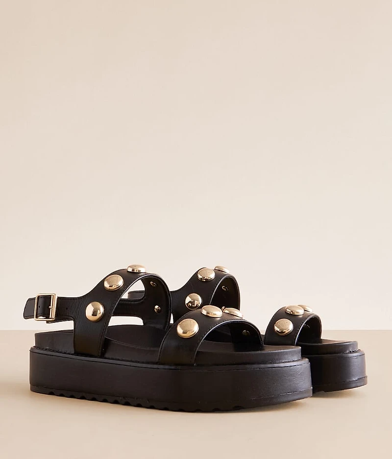Bia Leather Flatform Sandal