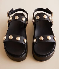 Bia Leather Flatform Sandal