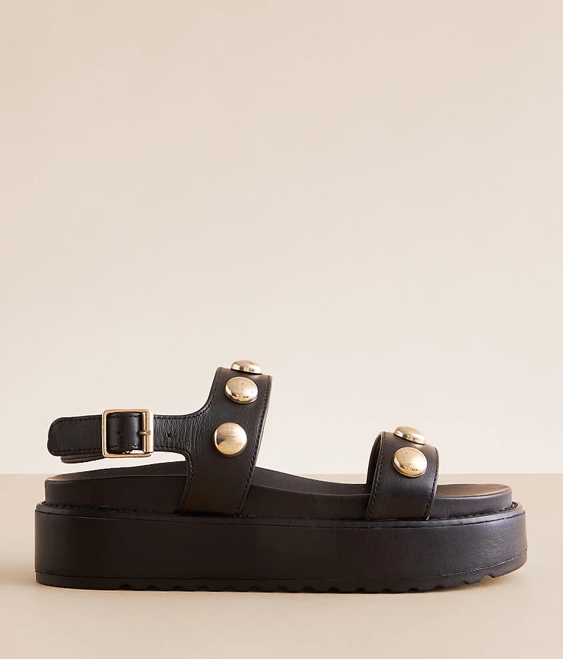 Bia Leather Flatform Sandal