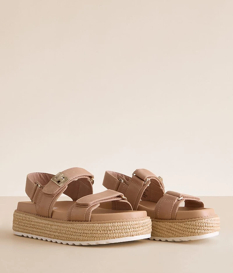Bigmona Leather Flatform Sandal
