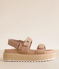 Bigmona Leather Flatform Sandal