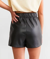 Faux Leather Short