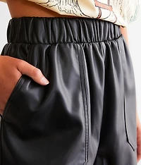 Faux Leather Short