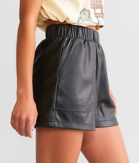 Faux Leather Short