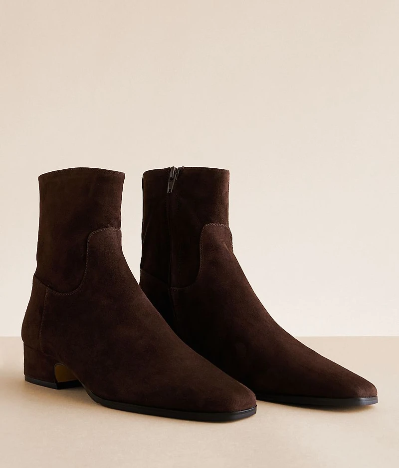 Dusty Leather Ankle Boot