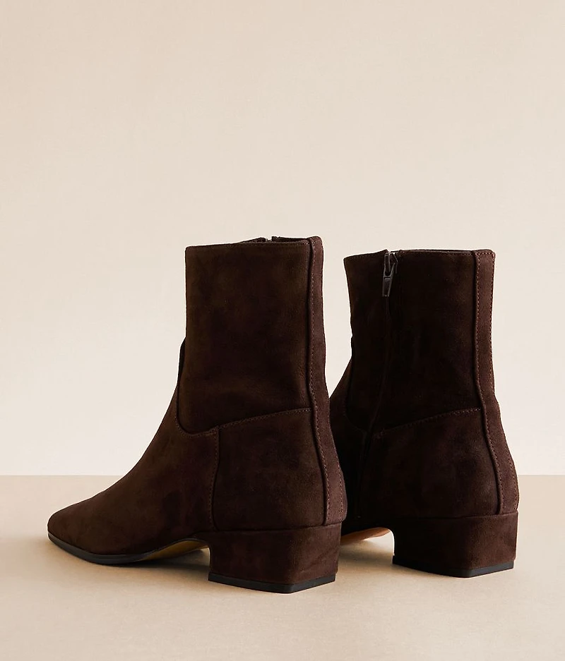 Dusty Leather Ankle Boot