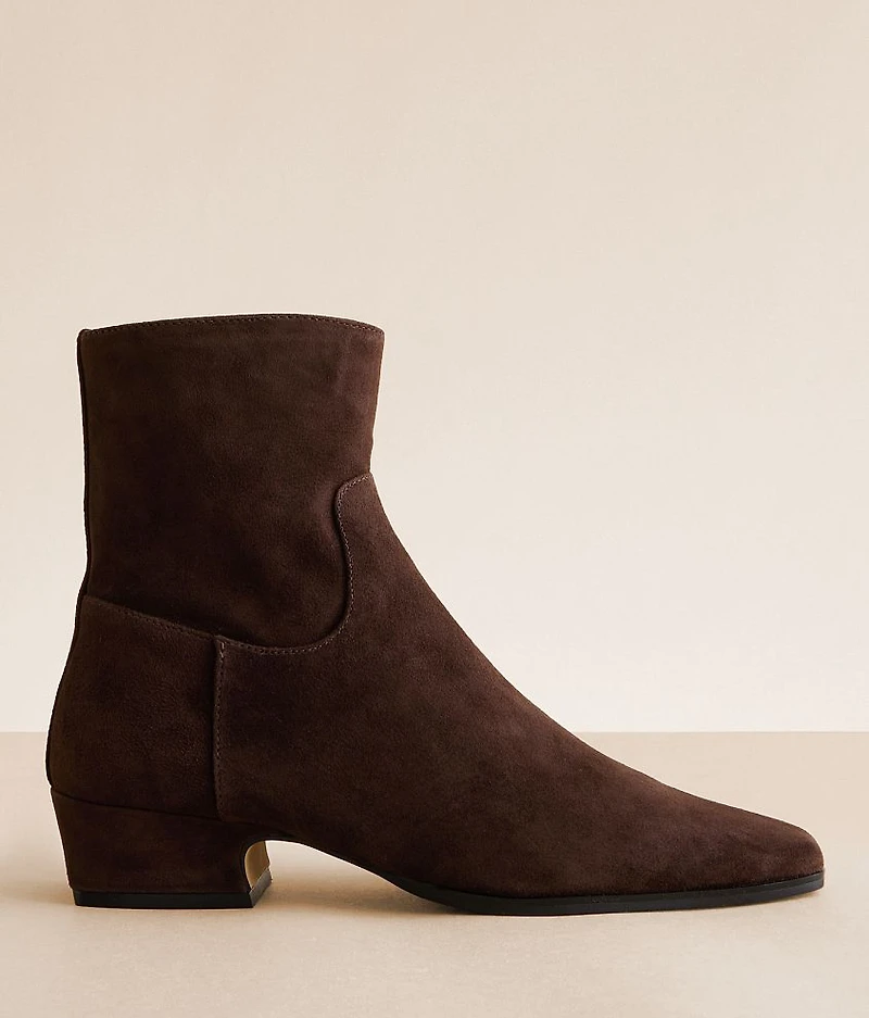 Dusty Leather Ankle Boot