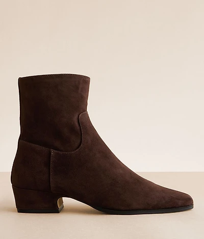 Dusty Leather Ankle Boot