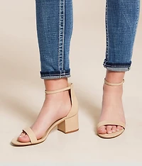 Irenee Heeled Leather Sandal