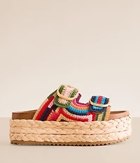 Klare Crochet Flatform Sandal